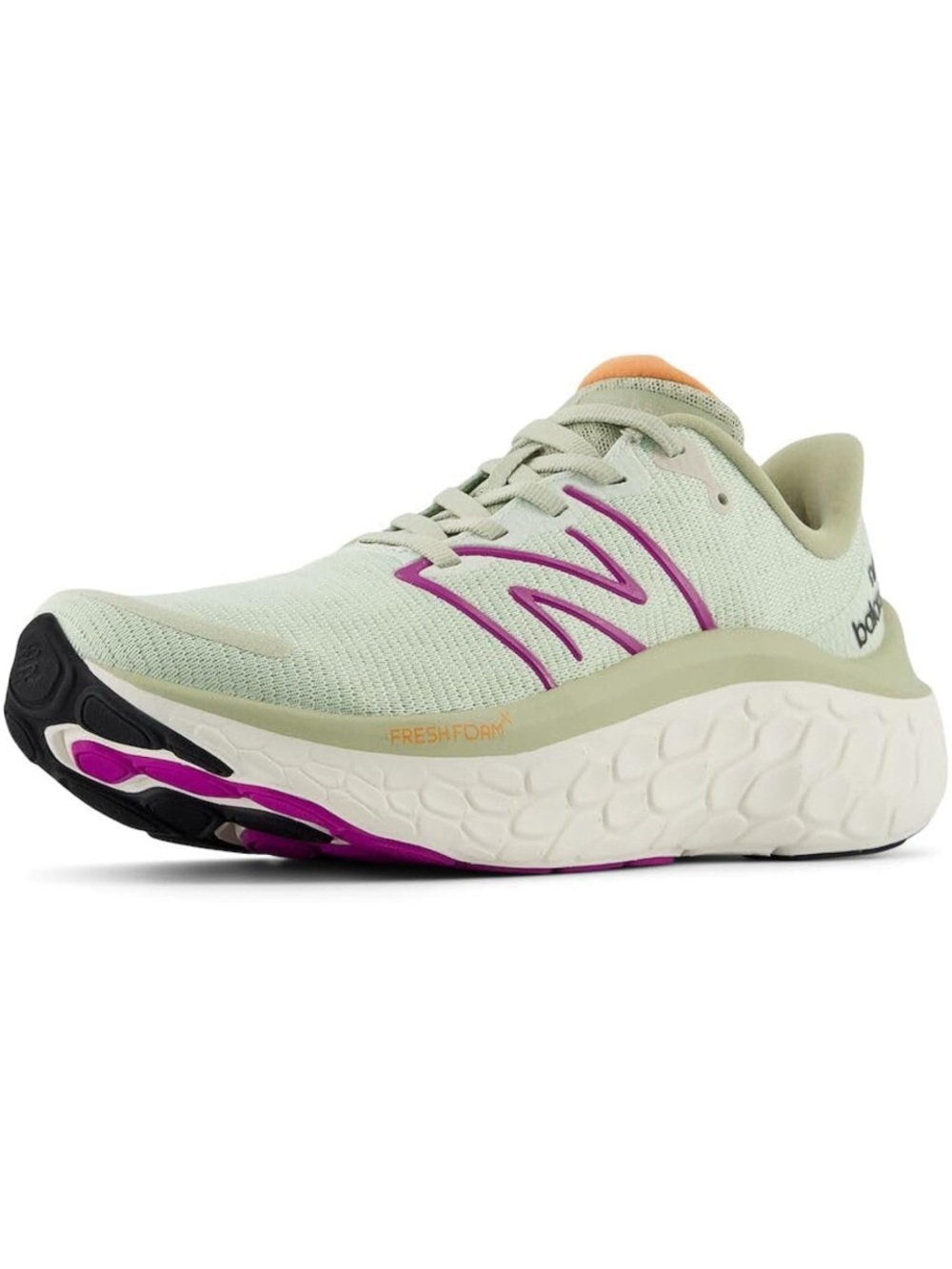 New Balance Women's Running Shoe - Sage Green with peach and purple Trim
